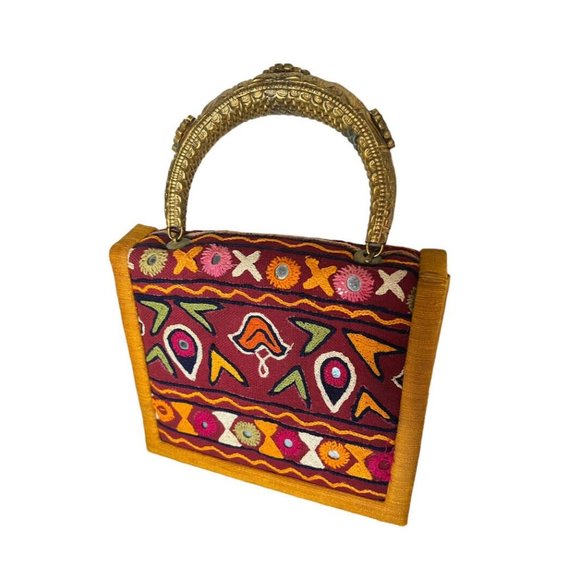 VINTAGE NEIMAN MARCUS Original Silk Small Handbag - Picture 2 of 12